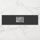 Government Mandated Muzzle Waterfles Etiket (Enkel label)