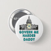 Government Me Harder papa Ronde Button 5,7 Cm (Voorkant /achterkant)
