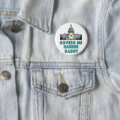 Government Me Harder papa Ronde Button 5,7 Cm (In situ)