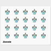 Government Me Harder papa Ronde Sticker (Vel)