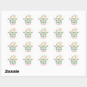 Government Me Harder papa Ronde Sticker (Vel)