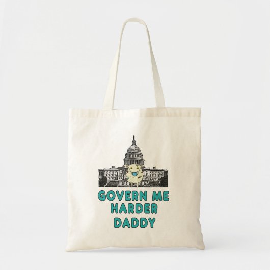 Government Me Harder papa Tote Bag (Voorkant)