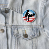 Government Obama Style Ronde Button 5,7 Cm (In situ)