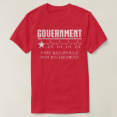 Government Review One Star Very Bad Would Not Reco T-shirt (Design voorkant)