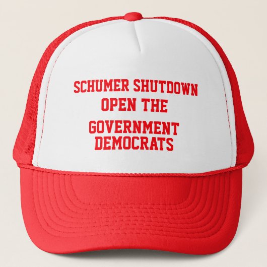 GOVERNMENT SHUT DOWN TRUCKER PET (Voorkant)