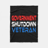 Government Shutdown Veteran  Fleece Deken (Voorkant)