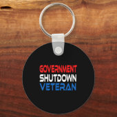 Government Shutdown Veteran  Sleutelhanger (Voorkant)