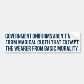 Government Uniforms Bumpersticker (Voorkant)