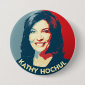 GOVERNOR KATHY HOCHUL RONDE BUTTON 7,6 CM (Voorkant)