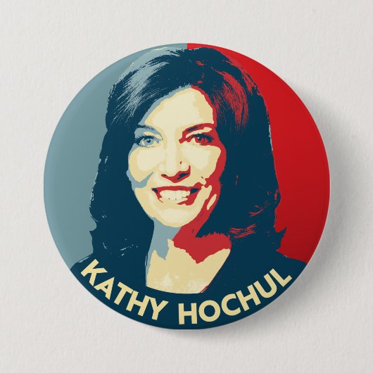GOVERNOR KATHY HOCHUL RONDE BUTTON 7,6 CM (Voorkant)