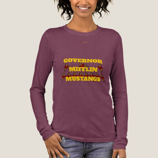 GOVERNOR MIFFLIN MUSTANGS T-Shirt (Voorkant)