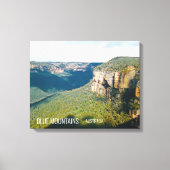 Govetts Leap Blue Mountains Australië reizen Canvas Afdruk (Voorkant)