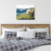 Govetts Leap Blue Mountains Australië reizen Canvas Afdruk (Insitu (Slaapkamer))