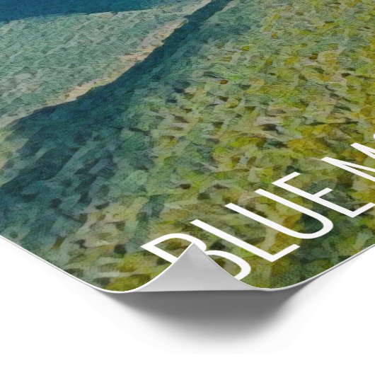 Govetts Leap Blue Mountains Australië reizen Poster (Hoek)