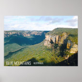 Govetts Leap Blue Mountains Australië reizen Poster (Voorkant)