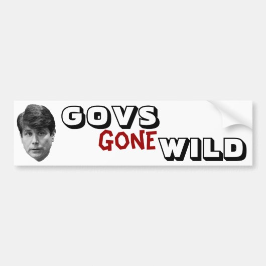 Govs Gone Wild Bumpersticker (Voorkant)