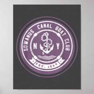Gowanus C Boat Club Grappige Brooklyn New York Dus Poster