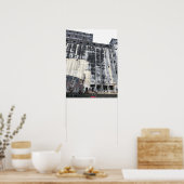 Gowanus Canoe in Grain Terminal Poster (Keuken)