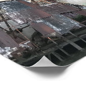 Gowanus Canoe in Grain Terminal Poster (Hoek)