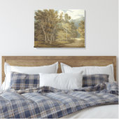 Gowbarrow Park, Ullswater (door John White Abbott) Canvas Afdruk (Insitu (Slaapkamer))