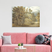 Gowbarrow Park, Ullswater (door John White Abbott) Canvas Afdruk (Insitu (Woonkamer))