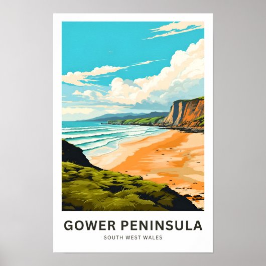 Gower Peninsula South West Wales Poster (Voorkant)