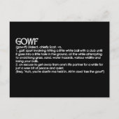 Gowf Briefkaart (Voorkant)