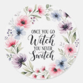 GoWitch Ronde Sticker (Voorkant)