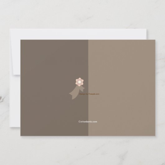 Gown and Tuxedo Invitation Kaart (Achterkant)