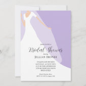 Gown on Lavender Vrijgezellenfeest Kaart (Voorkant)