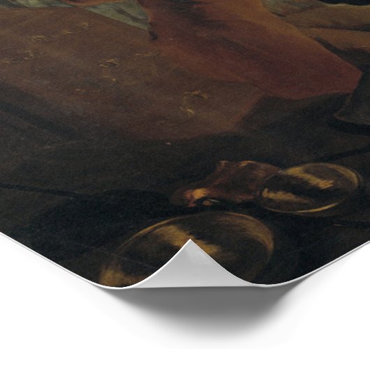 Goya - beurs in Madrid 1778 Poster (Hoek)