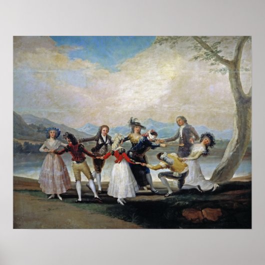 Goya - Blind mans buffetten 1788 Poster (Voorkant)