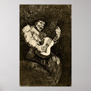 Goya - Blind Singer 1820 Poster