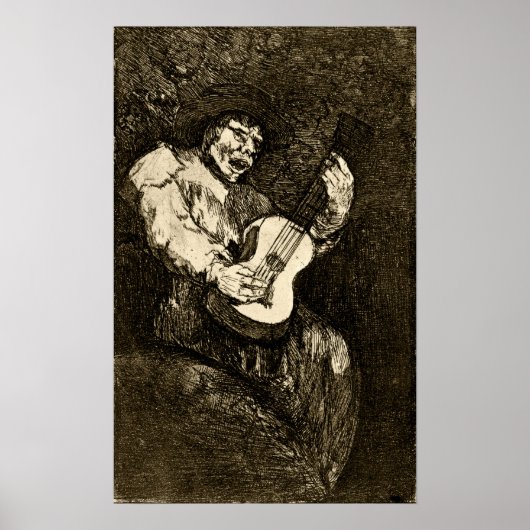 Goya - Blinde Zanger 1820 Poster (Voorkant)