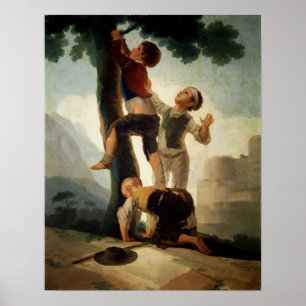 Goya - Boys klimboom 1791 Poster