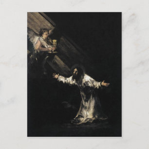 Goya, Christus op de berg Olijven 1819 Olie op pa Briefkaart