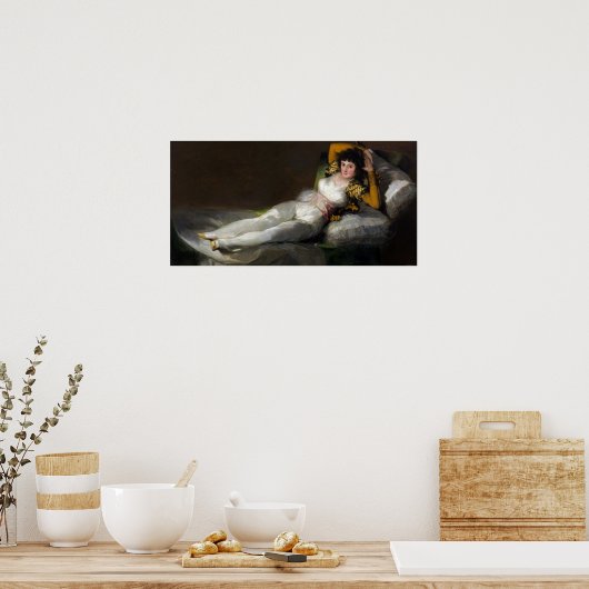 Goya - Clothed Maja 1800 Poster (Keuken)