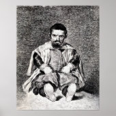 Goya - Dwarf Sebastian Morra bij de rechtbank van  Poster (Voorkant)