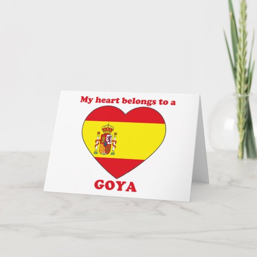 Goya Feestdagen Kaart (Voorkant)