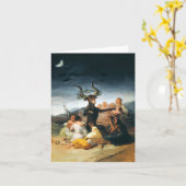 Goya-getuigen Sabbat-briefkaart Kaart (Gele Bloem)