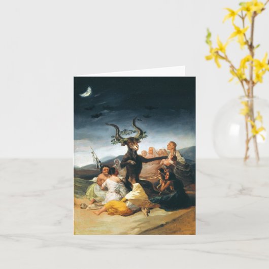 Goya-getuigen Sabbat-briefkaart Kaart (Gele Bloem)