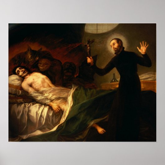 Goya - H. Franciscus Borgia helpt een stervende 17 Poster (Voorkant)