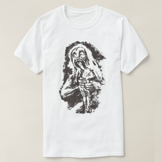 GOYA Halloween Literary Saturn die zijn zoon dood  T-shirt (Design voorkant)