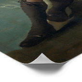 Goya - Hunter at Stream 1786 Poster (Hoek)