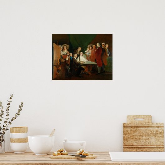Goya - Infanta Family of Don Luis 1783 Poster (Keuken)