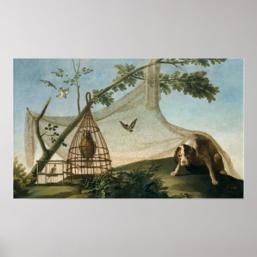 Goya - Jagen met lokaas 1775 Poster (Voorkant)