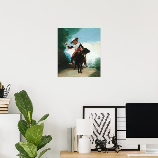 Goya - Jongen op Ram Poster (Thuiskantoor)