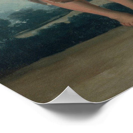 Goya - jongens met Mastiff 1786 Poster (Hoek)