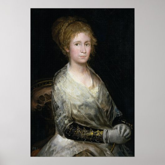 Goya - Josef Bayu Artist's vrouw 1814 Poster (Voorkant)