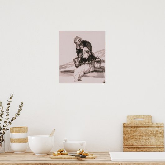 Goya - let op het advies poster (Keuken)